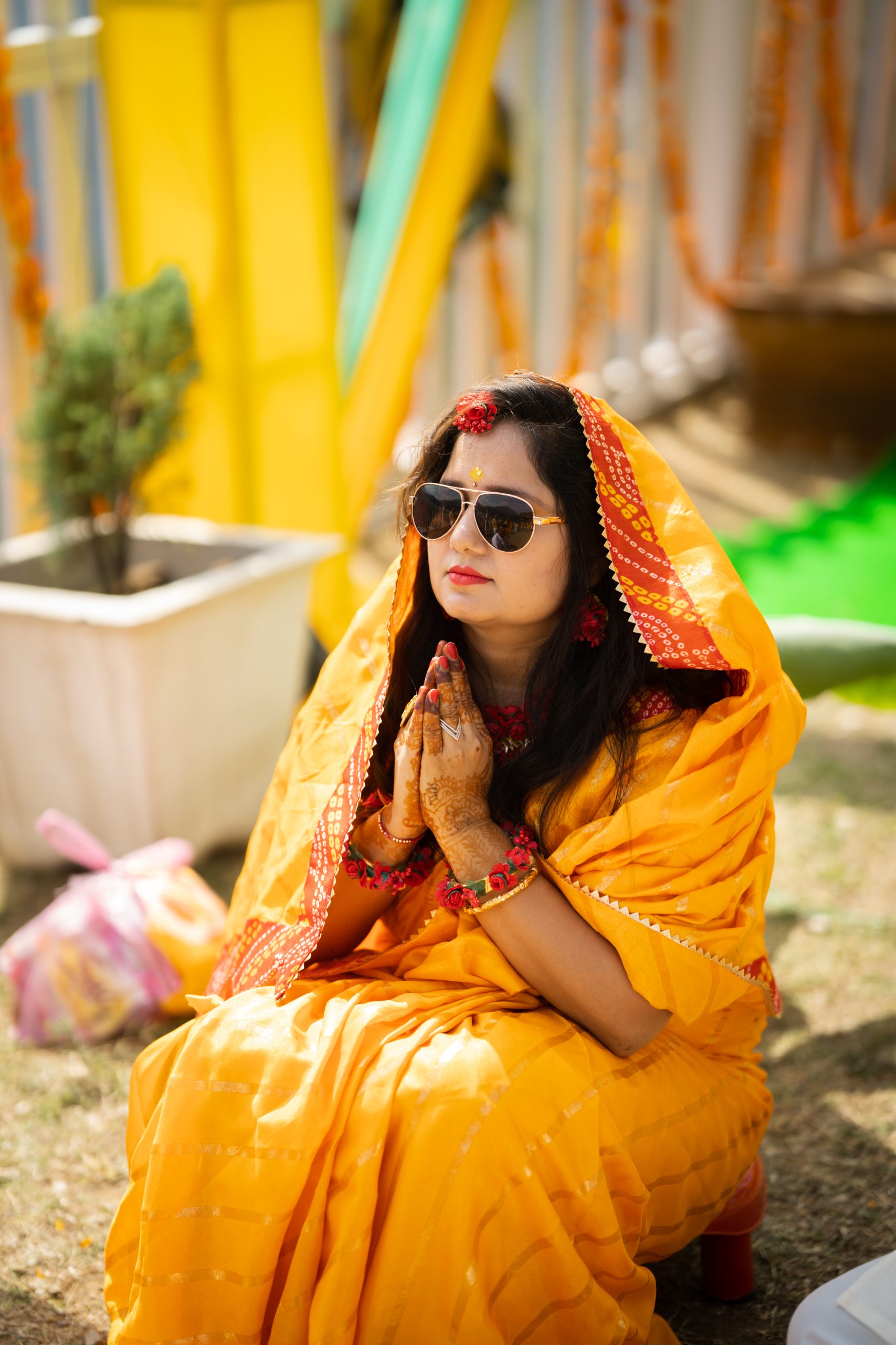 Haldi at Triyuginarayan Temple Weddings