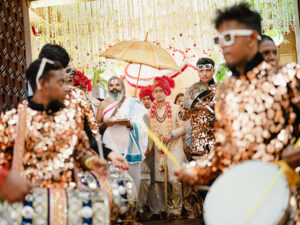 Divine South Indian Wedding in Triyuginarayan Temple