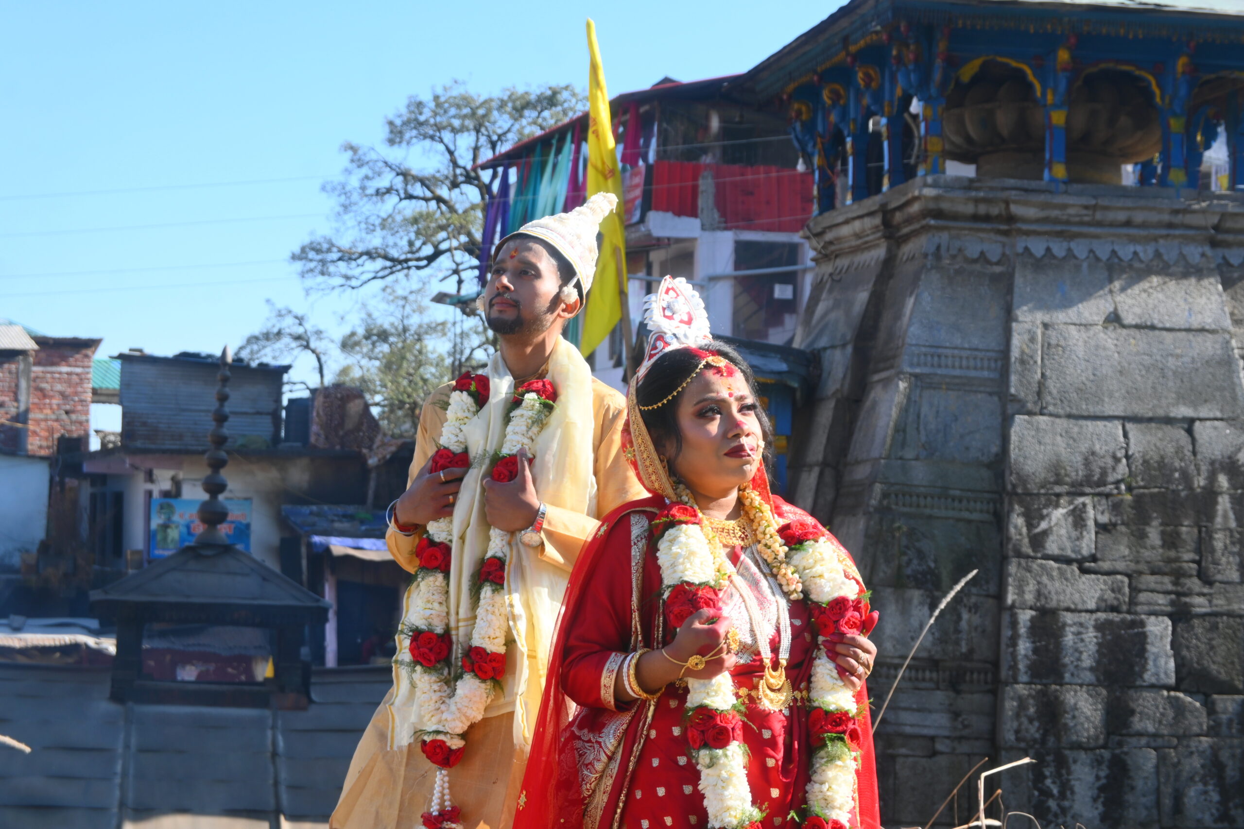 couples are getting married at sacred sites dedicated to Lord Shiva and Goddess Parvati